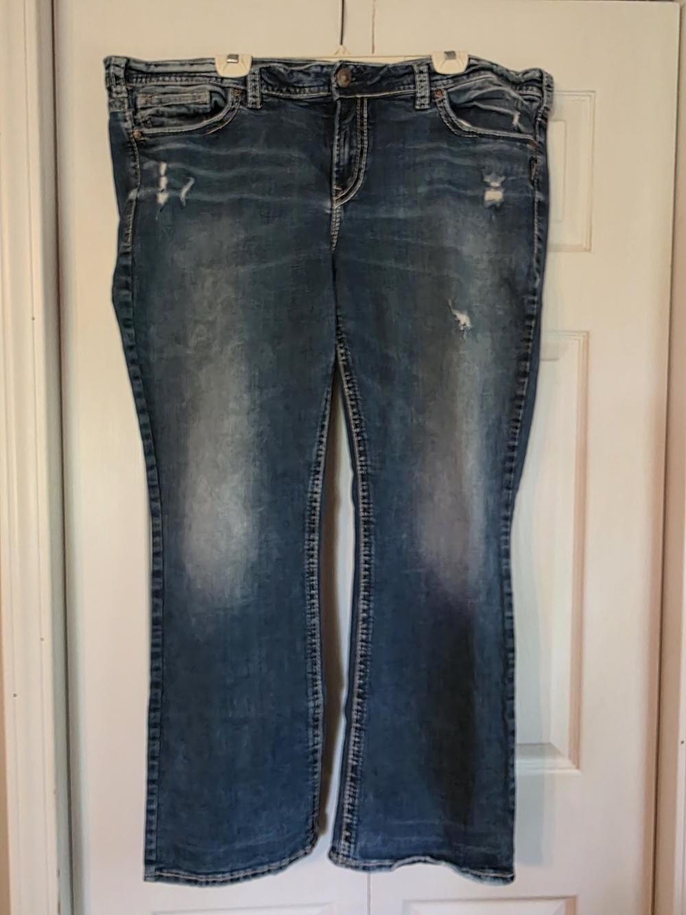 Silver Jeans Women's Blue Bootcut with Light Distressing